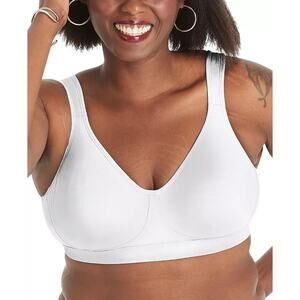 Playtex Women's 18 Hour Ultimate Lift Cotton Wireless Bra, White, Size 36C 0226